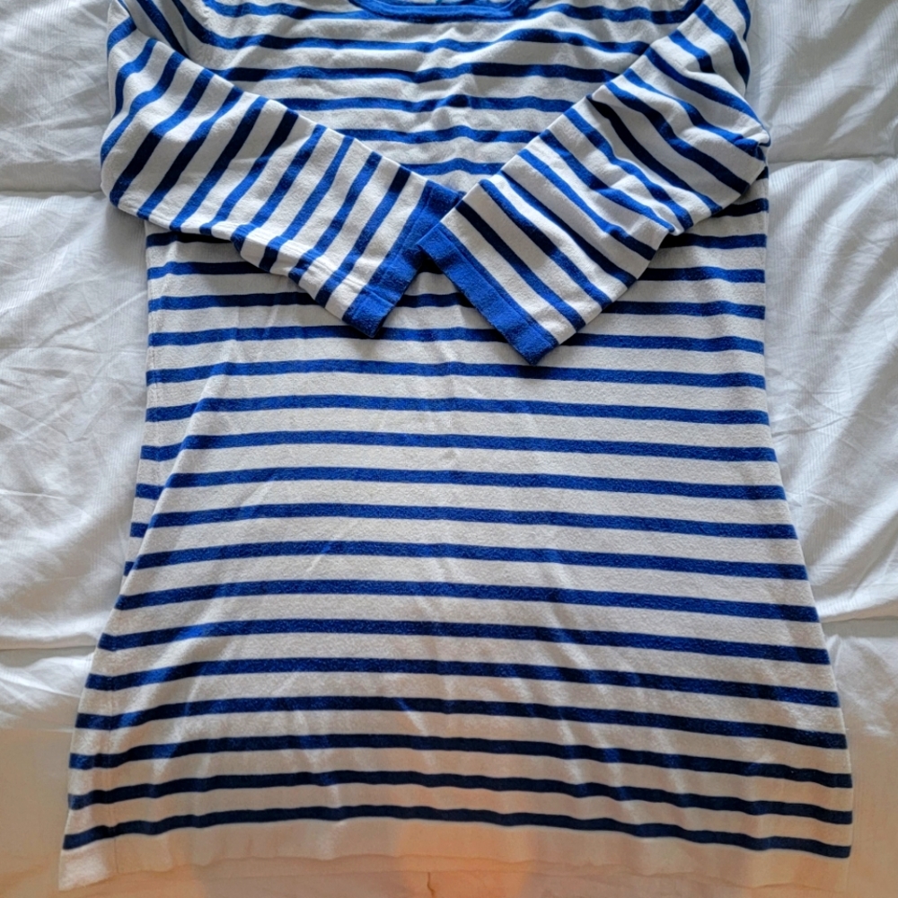 BLUE AND WHITE SUMMER SWEATER JMC LAUGHLIN SIZE M